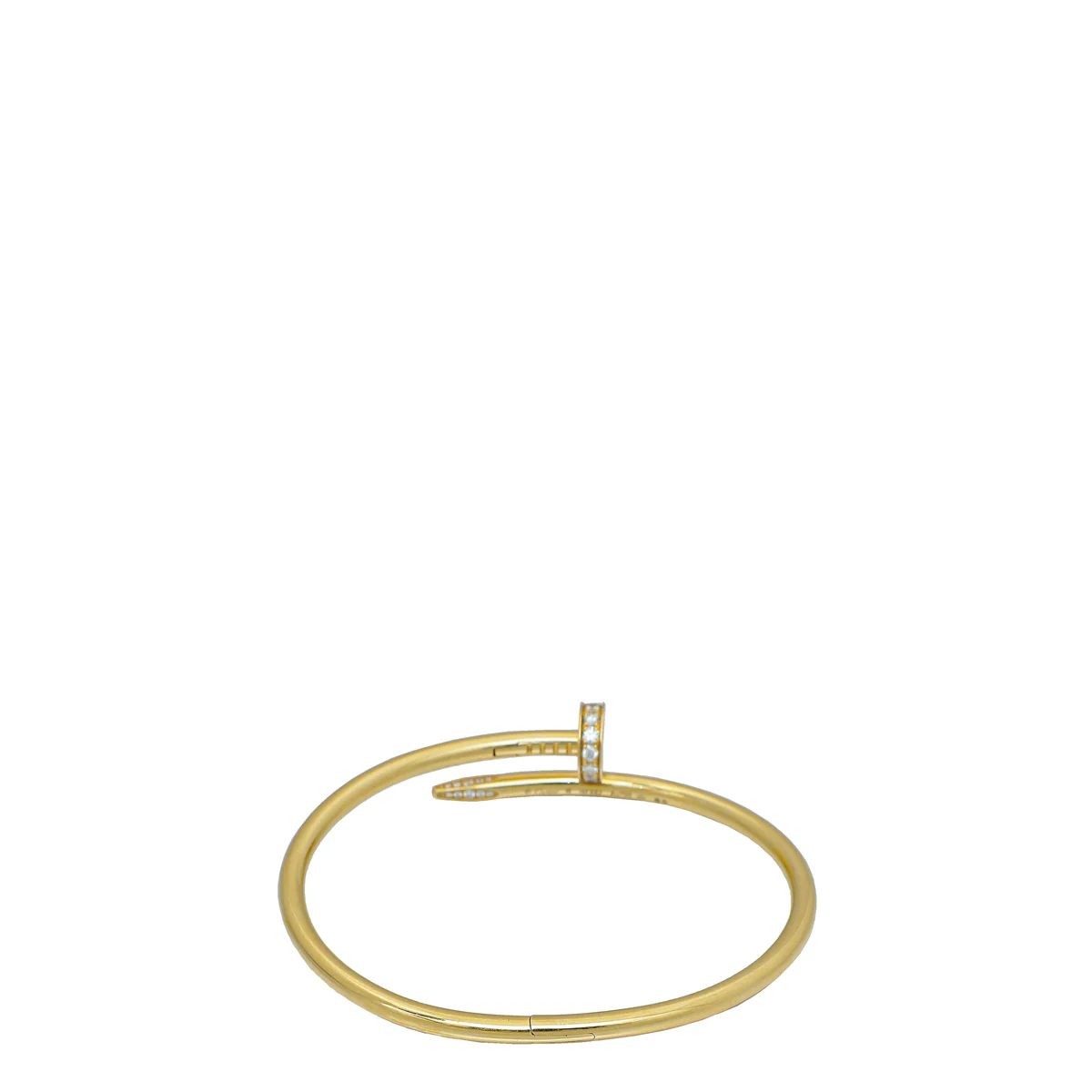 Cartier 18K Yellow Gold w/32 Diamonds Juste Un Clou Bracelet 18