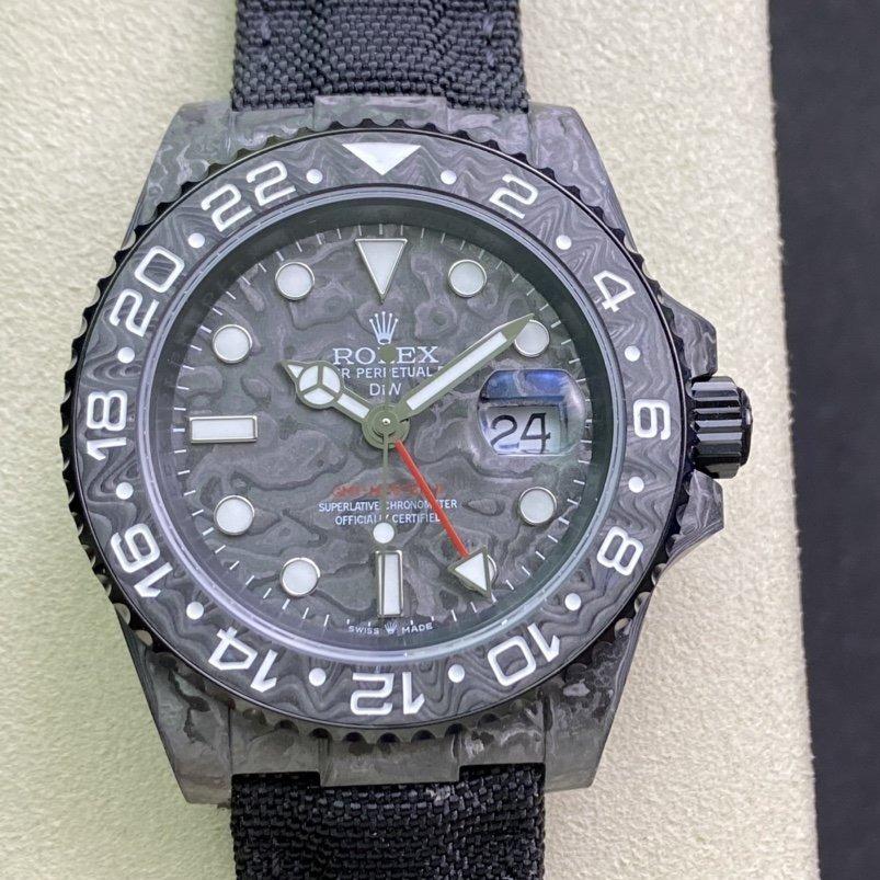 Rolex Watch GMT - MASTER II CARBON CASE WHITE Watch