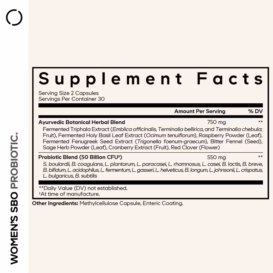 CODEAGE  Women’s SBO Probiotic with Fermented Botanicals