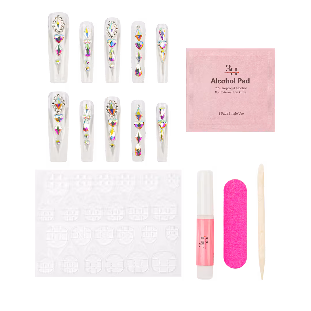 3H Nails  Runway Royale X-Long Press-On Nails