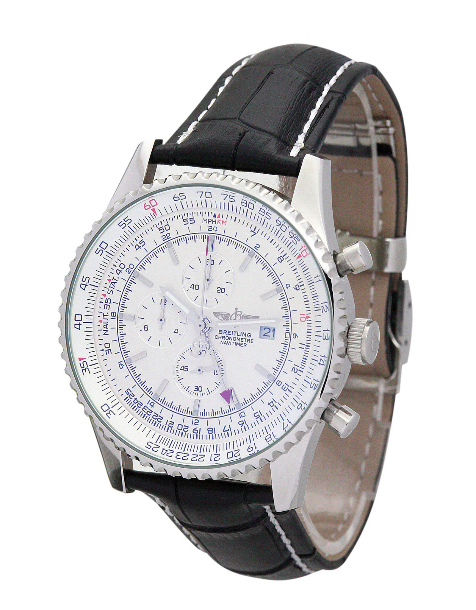 Replica Breitling Navitimer World White Case Stick Markers A24322
