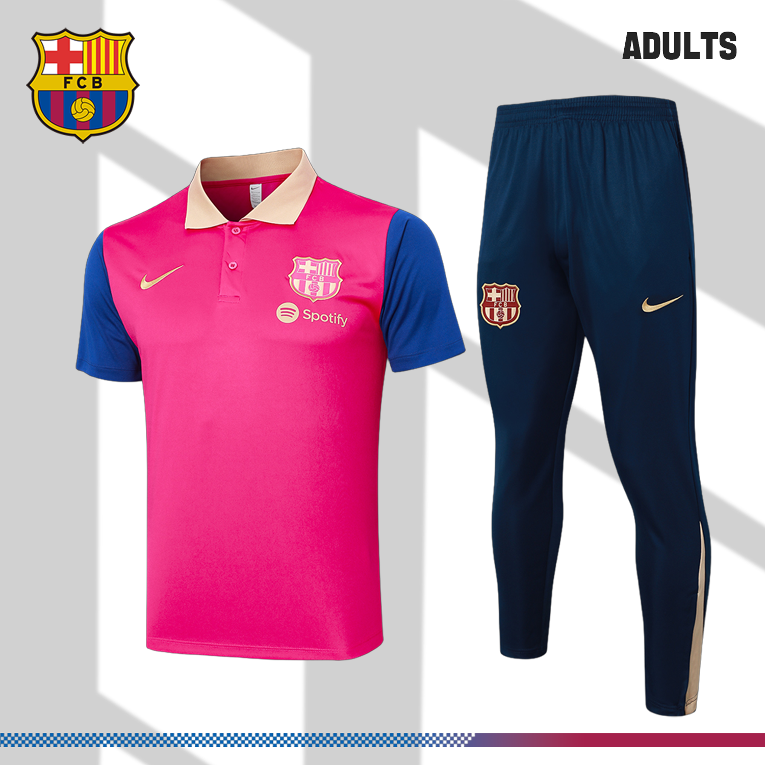 2024/2025 Barcelona Red Polo Kit (Adult Kit)