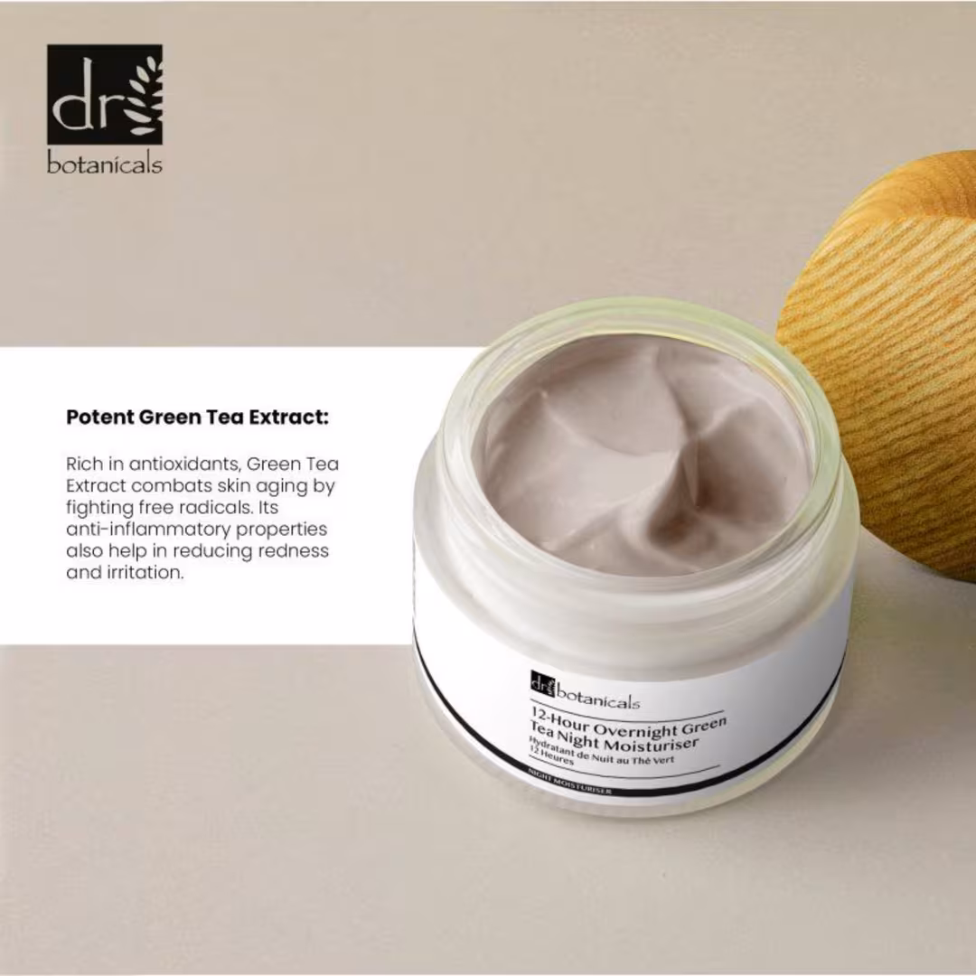 Dr Botanicals  12-Hour Overnight Anti-Aging Green Tea Night Moisturiser