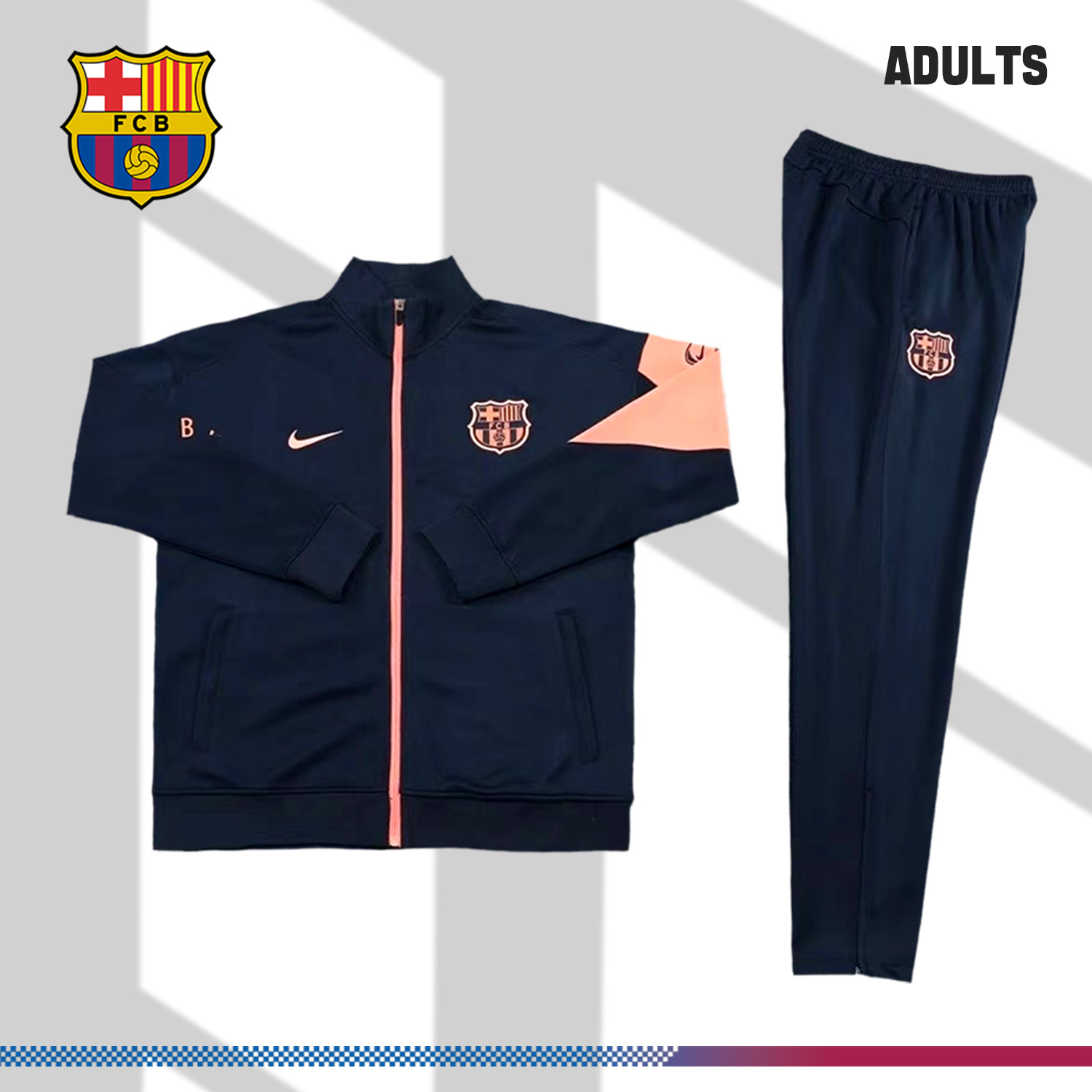 2025/2026 Barcelona Adult Full Zip Training Set (Adult Set)