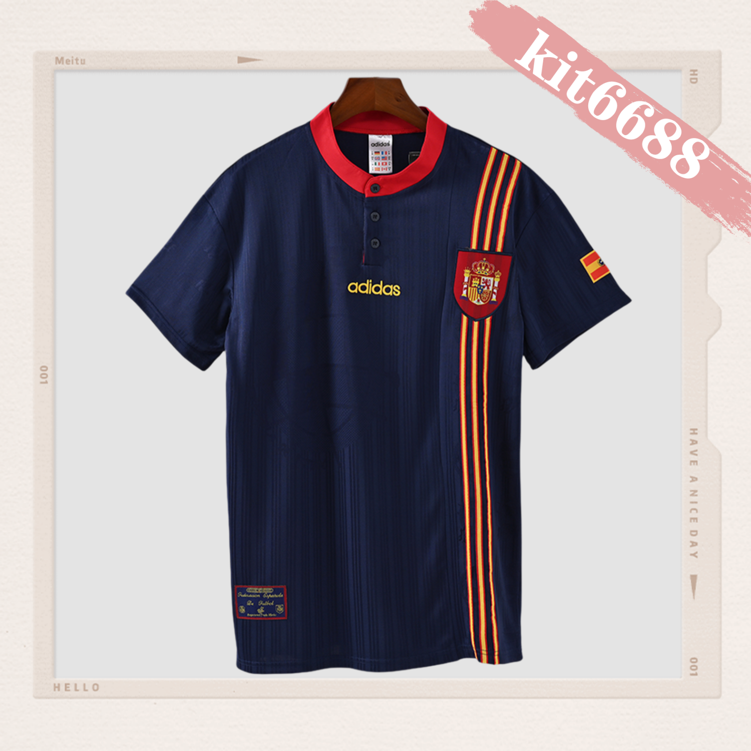 1996 Spain Away Retro Football Shirt