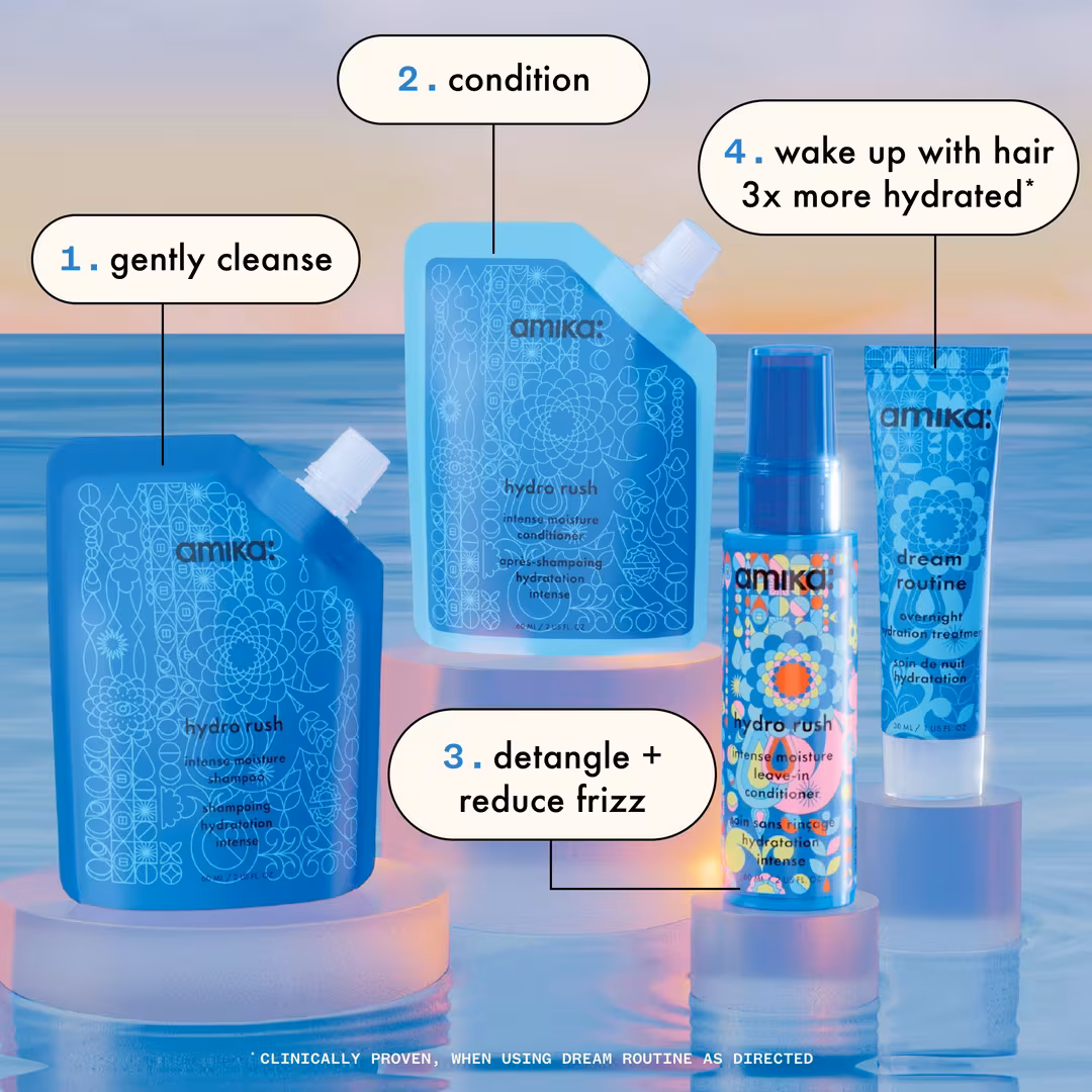 amika  Hydro Dream Hydration Routine Trial Set