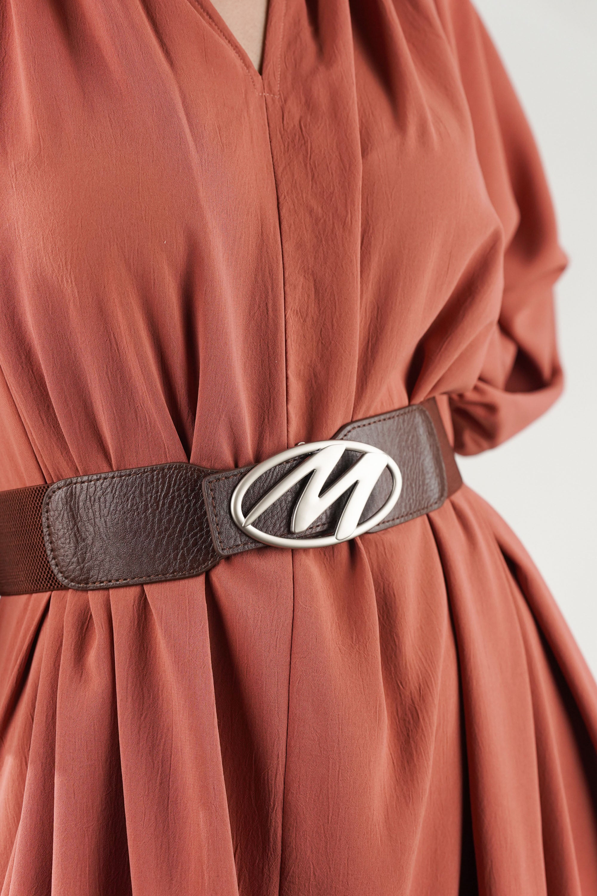 Essence Brown Elastic Belt