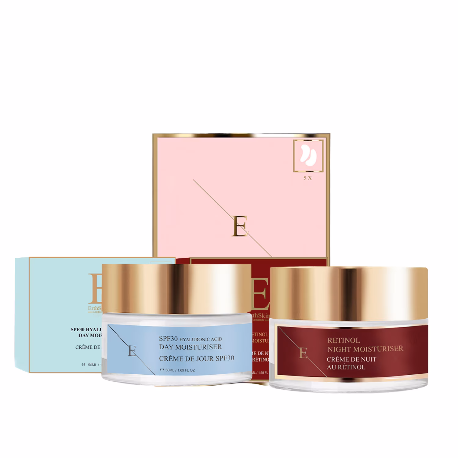 Retinol-Nachtset & SPF-Tagesset für strahlende Haut