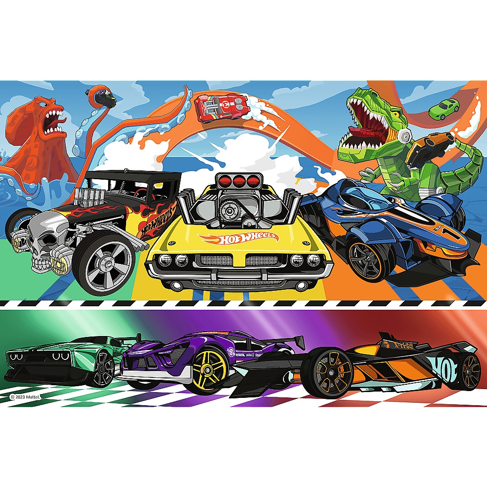 Puzzle Hot Wheels 100 El. Pedzące Samochody