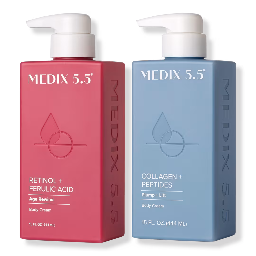 Medix 5.5  Retinol Body Lotion & Collagen Body Cream Moisturizer 2PC Set