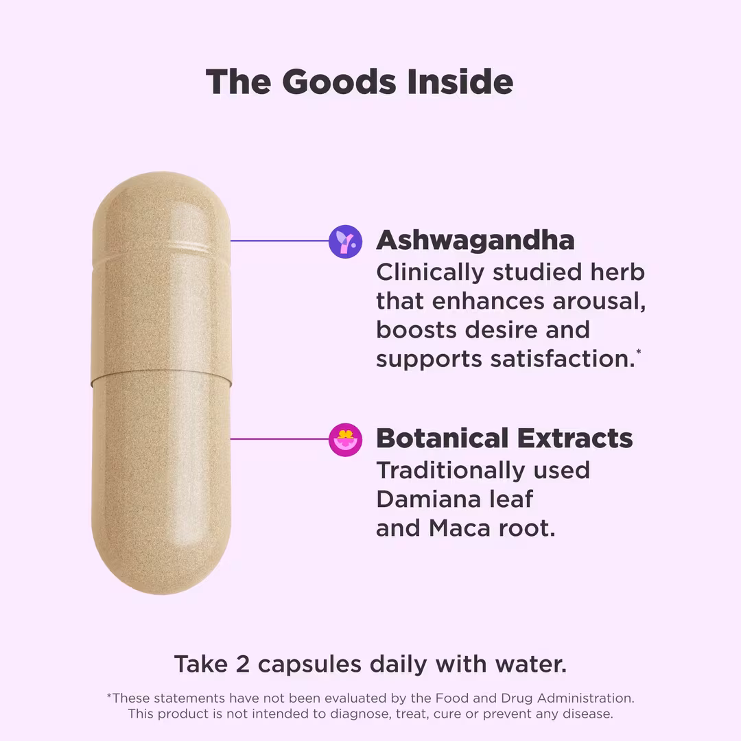 OLLY  Lovin' Libido Capsule Supplement with Ashwagandha
