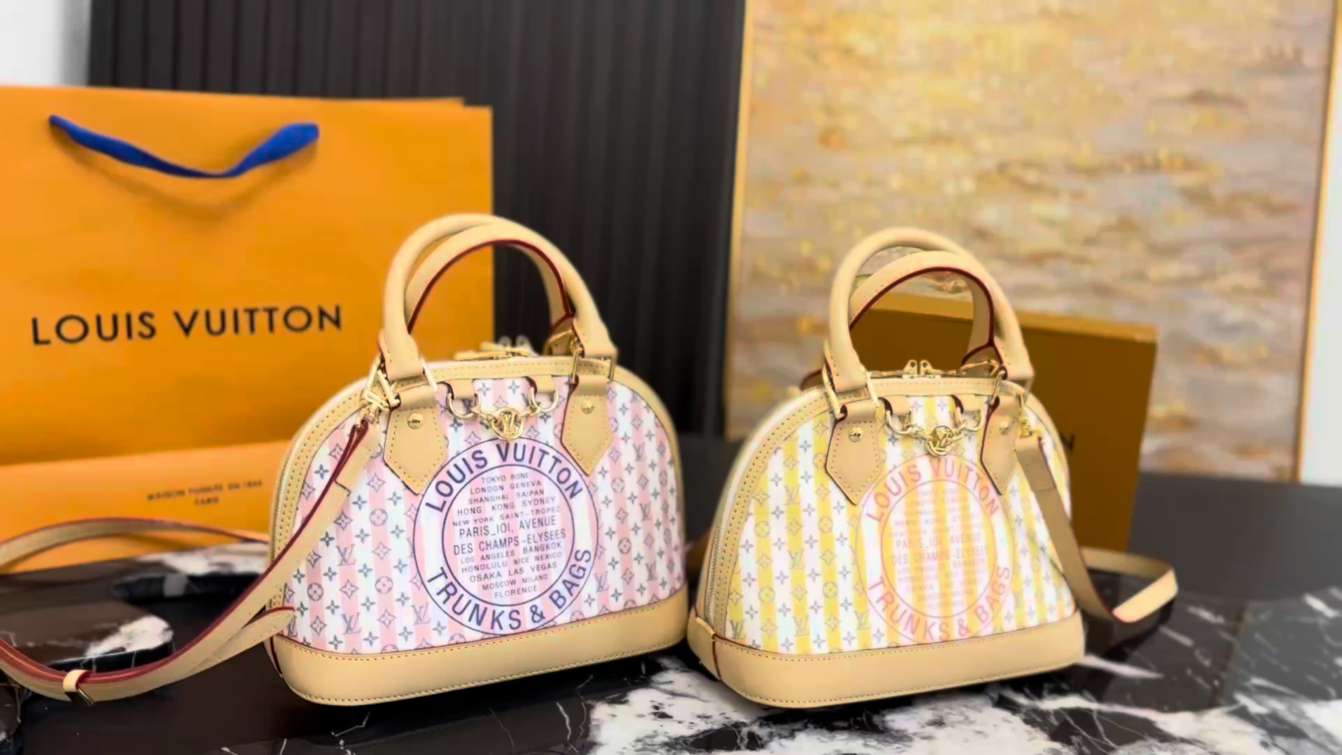 LV Alma Trunk Shell Bag