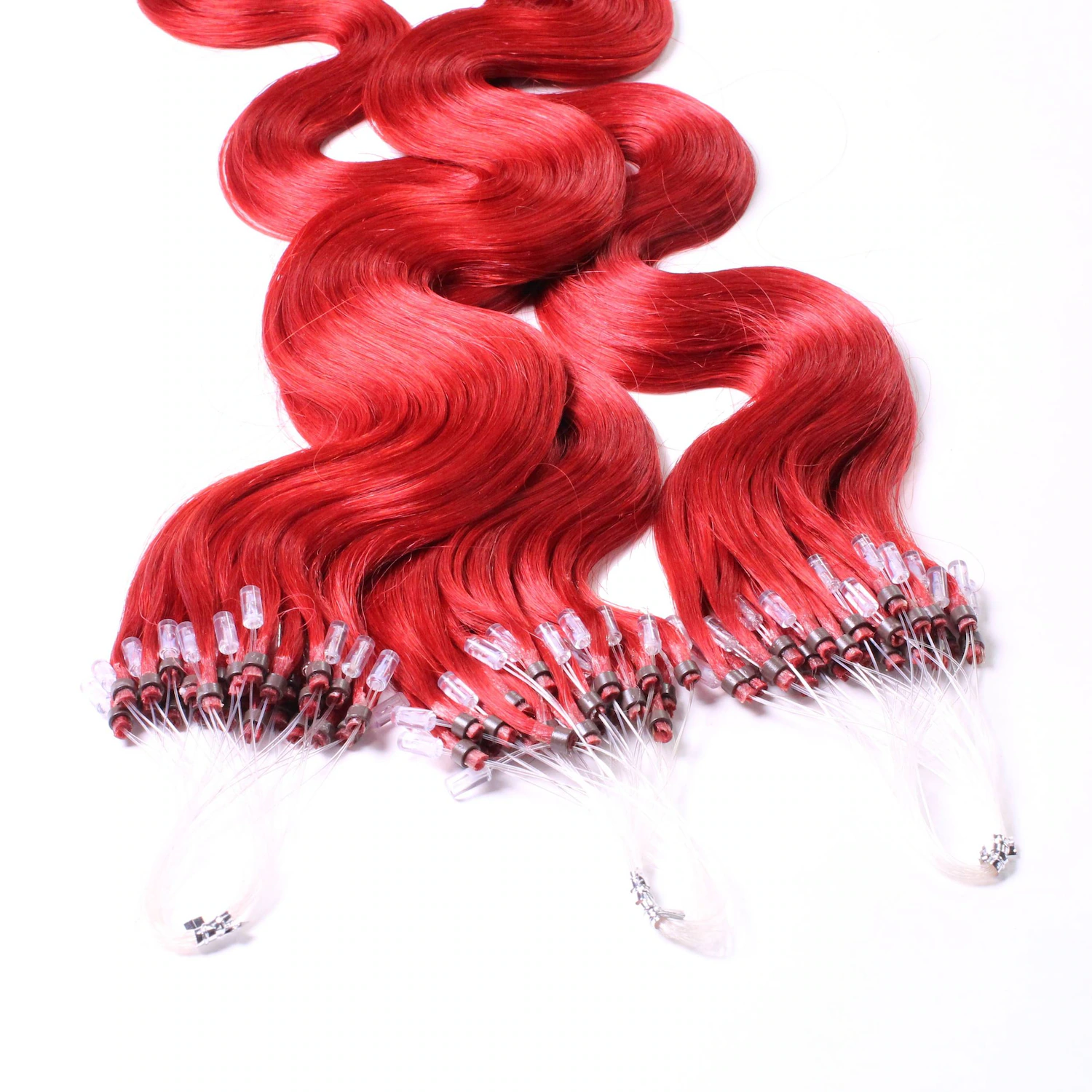 Microring Extensions Echthaar #0/44 Rot-Intensiv 1g