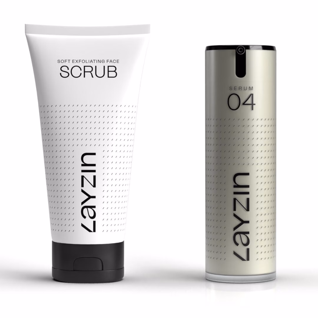 Hautreparatur-Set mit Peeling und Narben Serum