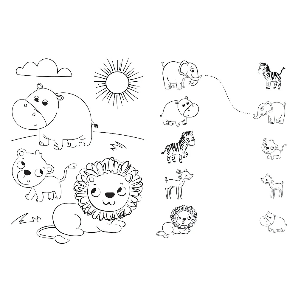 Puzzle Rodzina Treflików, 24 Super Maxi, Bobaski Na Safari