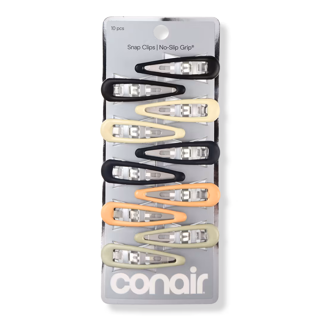 Conair Accessories  Matte No-Slip Grip Snap Clips