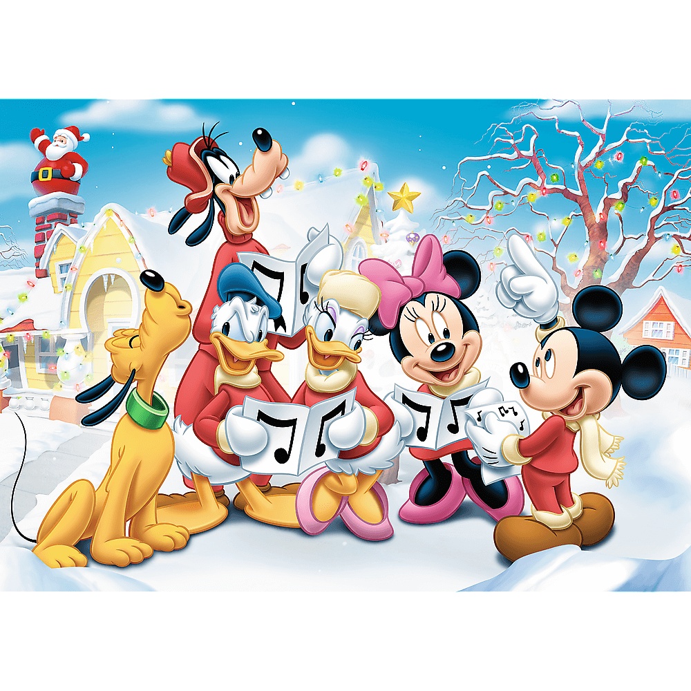 Puzzle 200 El. Mickey Mouse, Świąteczny Czas
