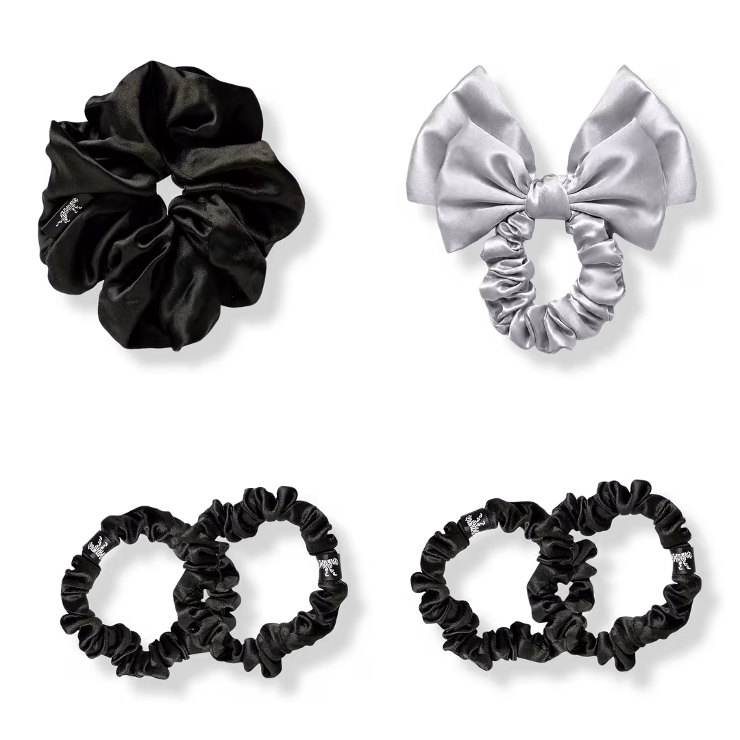 LINA LENNOX  Organic Silk Moonlit Muse Scrunchie Set