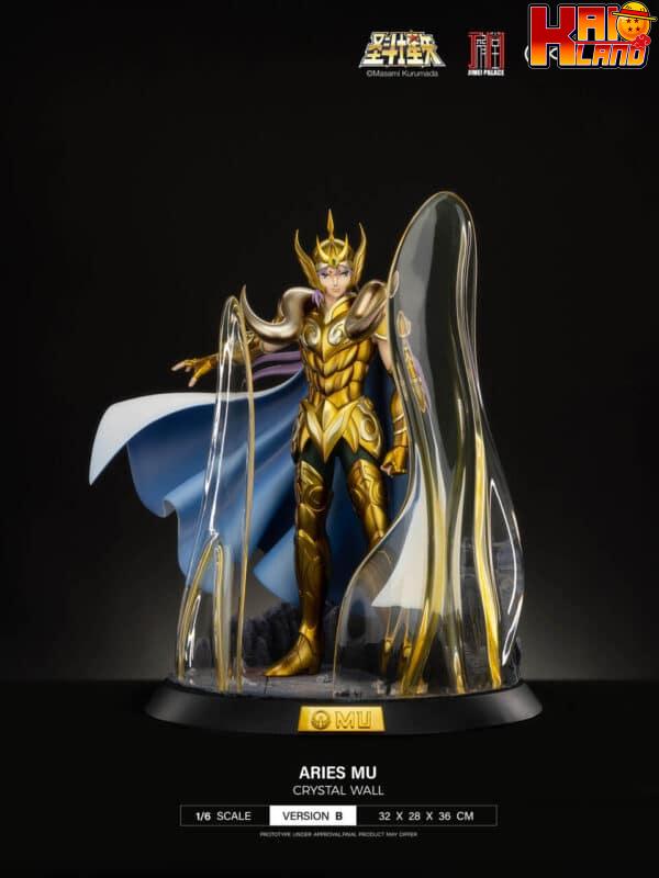 Saint Seiya Jimei Palace Aries Mu Licensed Resin Statue