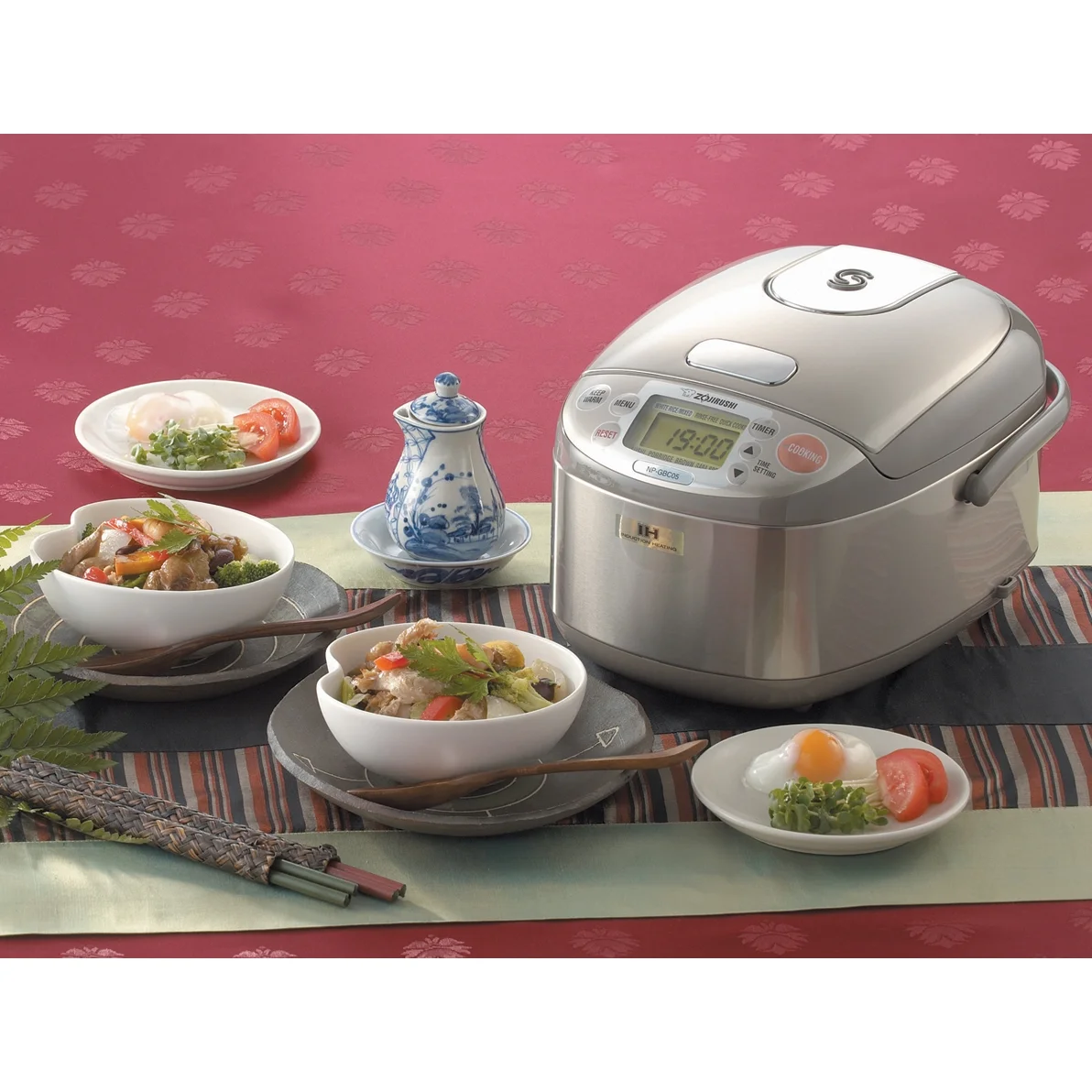 Zojirushi NP-GBC05 3-Cup Electric Rice Cooker, Stainless Steel - Induction Heating System