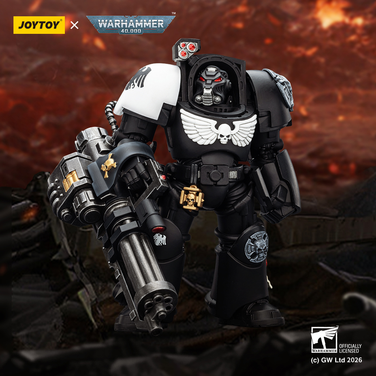JOYTOY Warhammer 40k 1: 18 Raven Guard Terminators - JOYTOY WORLD