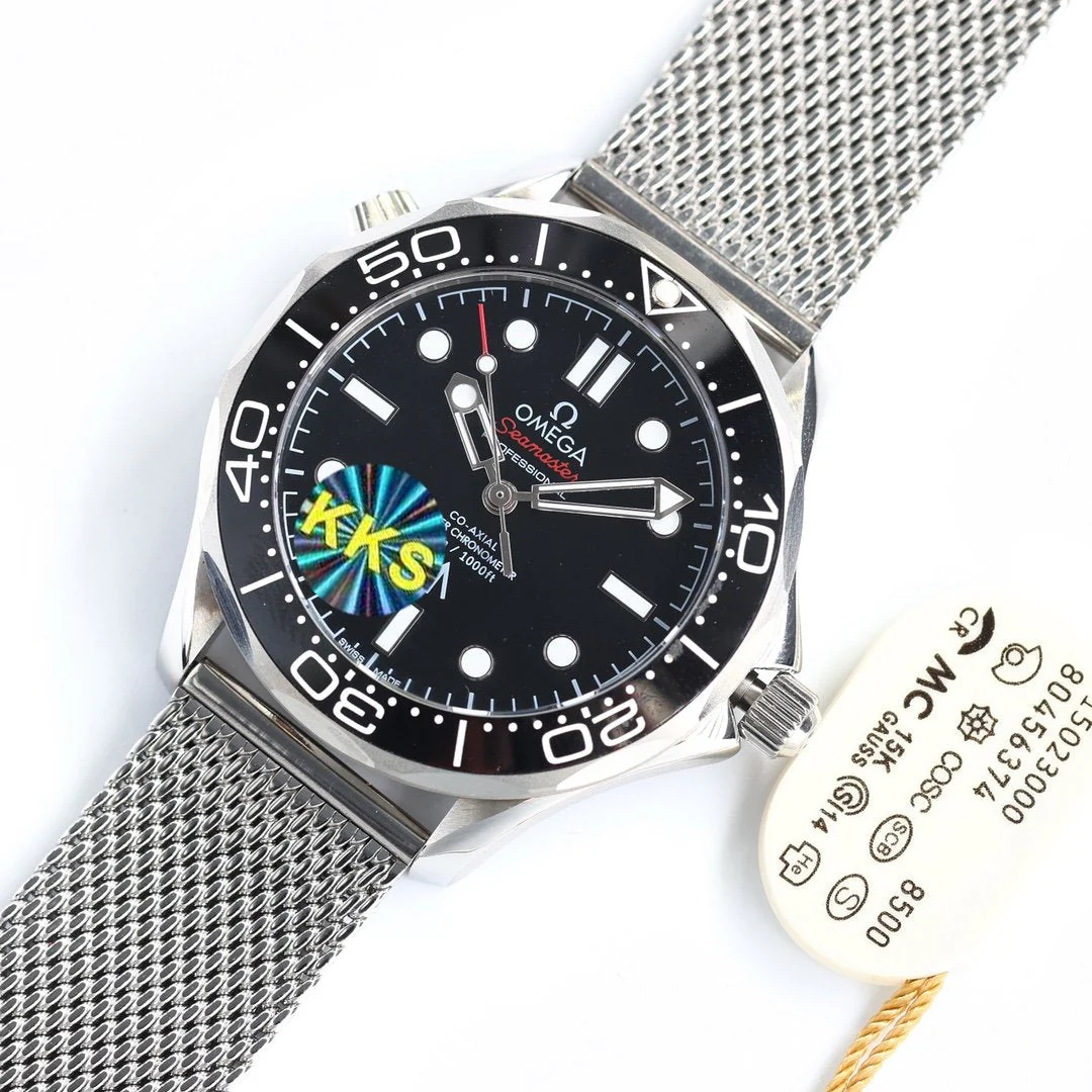 Omega Watch SEAMASTER DIVER 300 BLACK CERAMIC TITANIUM MESH