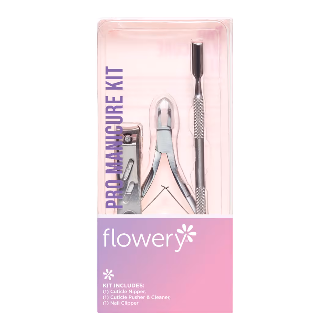 Flowery  Pro Manicure Kit - Clip, Trim & Clean