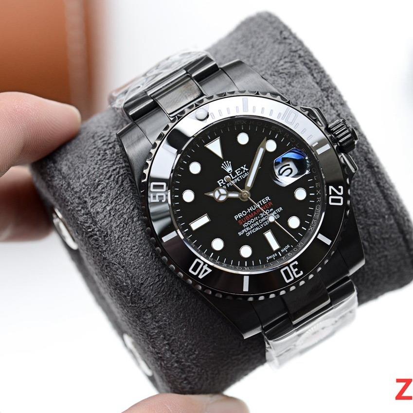 Rolex Watch SUBMARINER DATE 40 CUSTOM ALL BLACK PRO HUNTER Watch