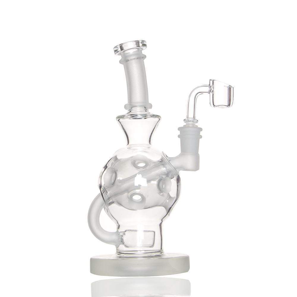 8 inch Ballsphere glass bong with Flower of Life Perc 14.5mm Joint