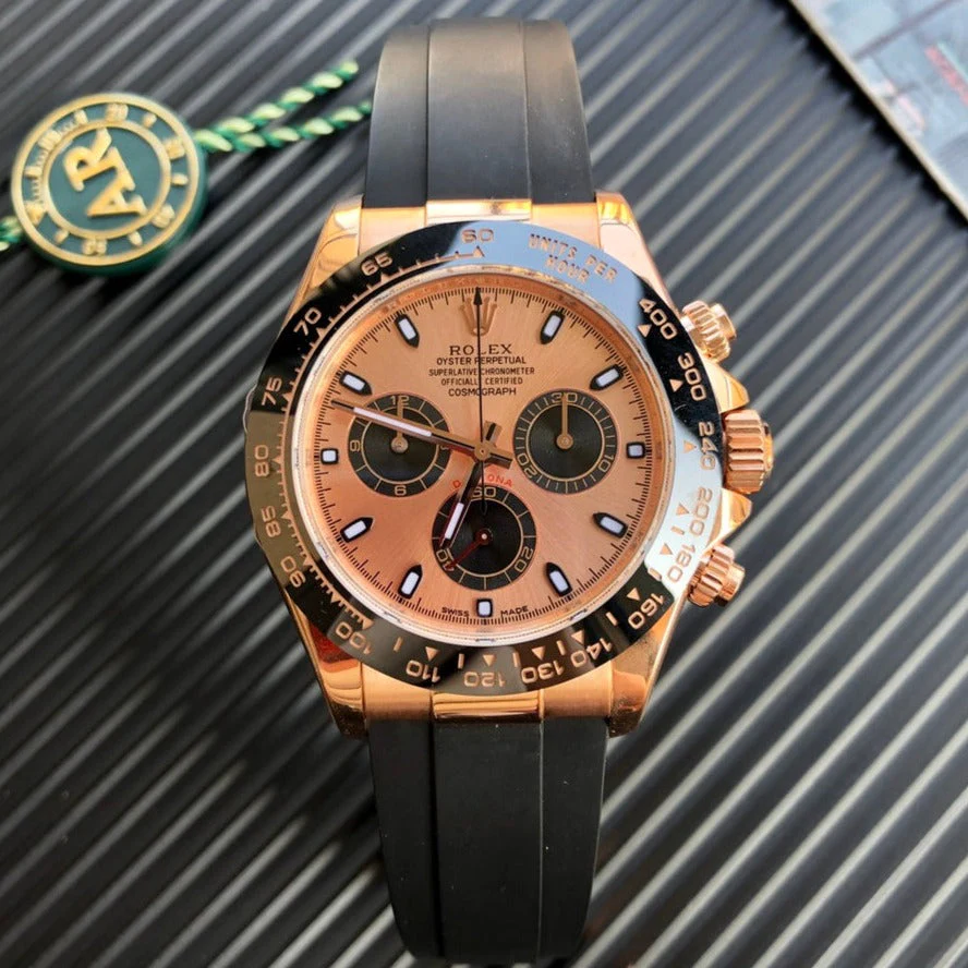 Rolex Watch DAYTONA 40MM COPPER DIAL BLACK RUBBER STRAP