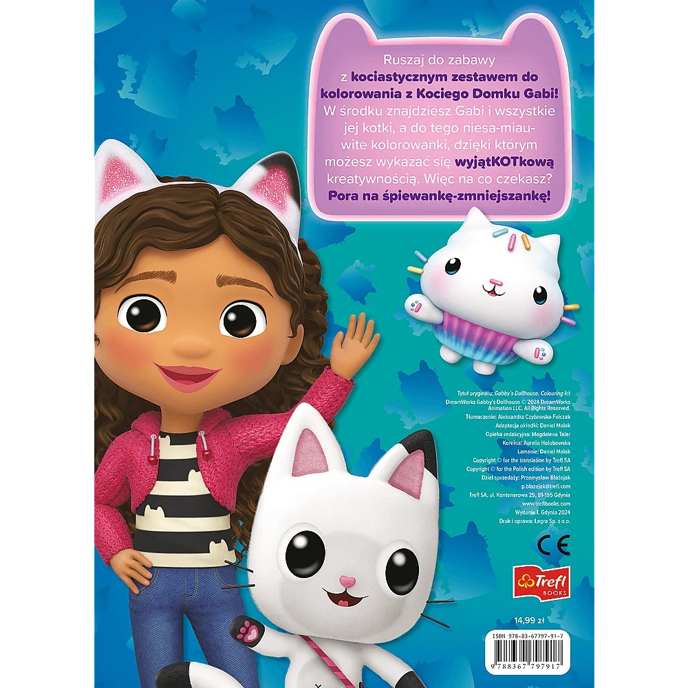Książka Aktywizująca Koci Domek Gabi. Kociastyczny Zeszyt Do Kolorowania