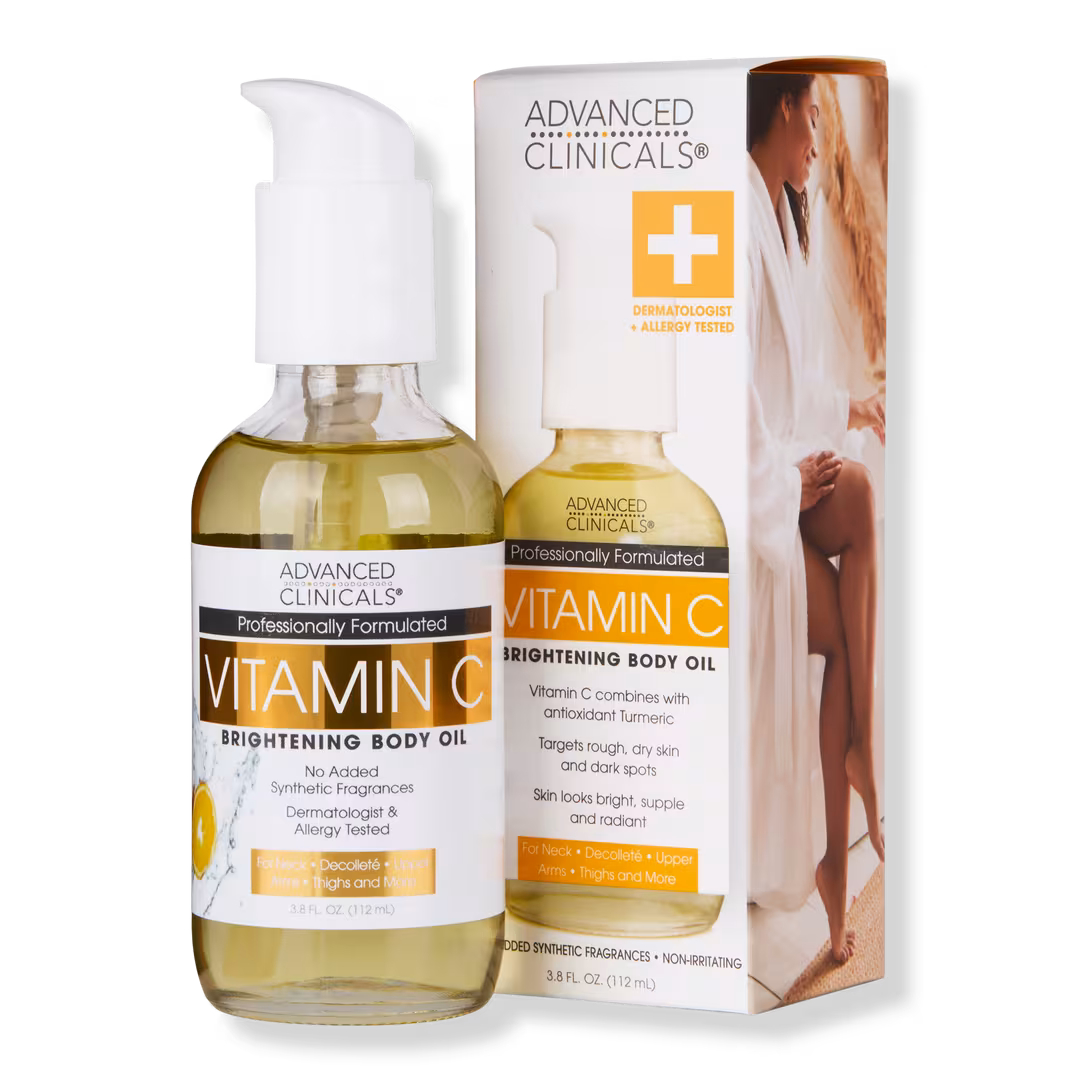 Advanced Clinicals  Vitamin C Brightening Body Oil