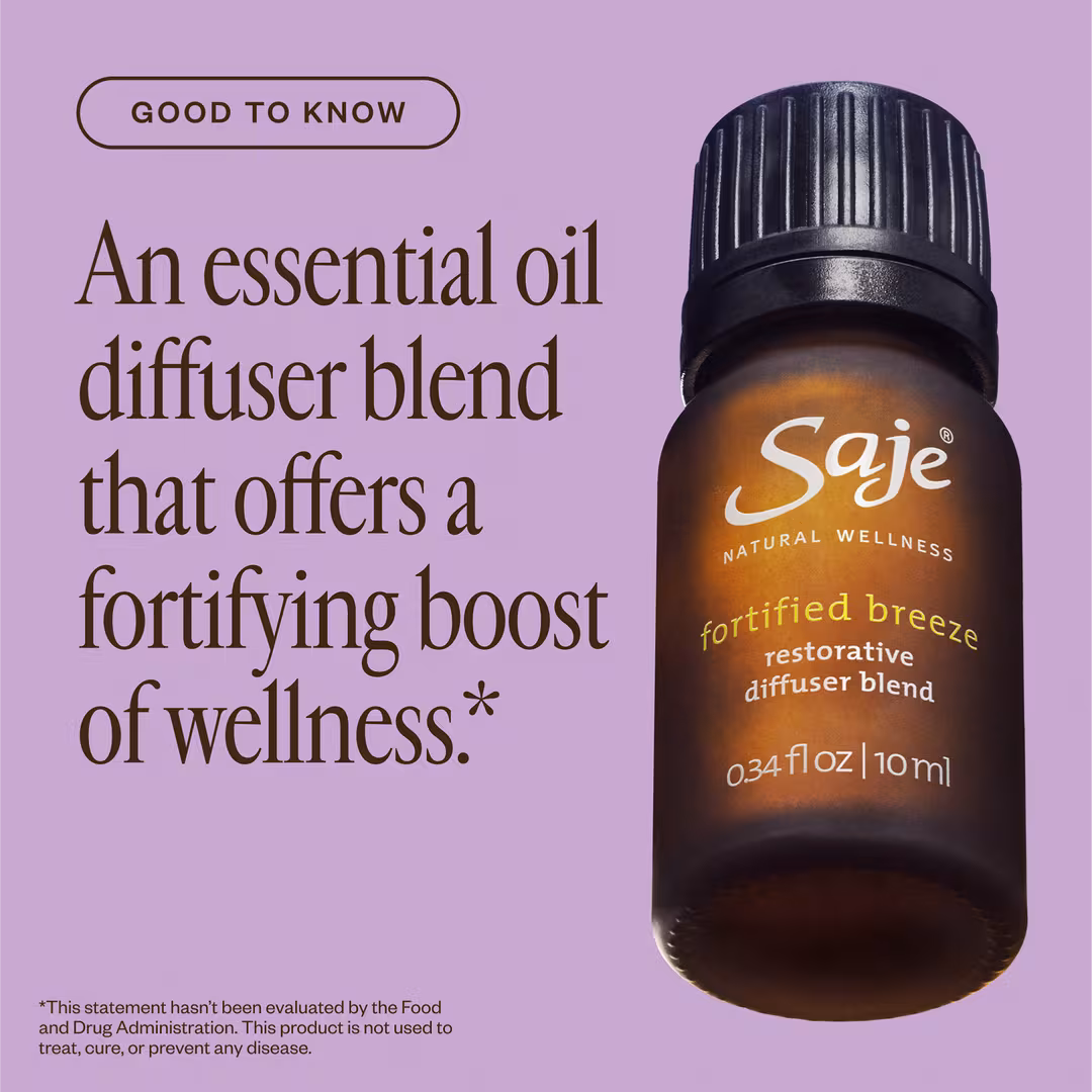 Saje Natural Wellness  Fortified Breeze Restorative Diffuser Blend