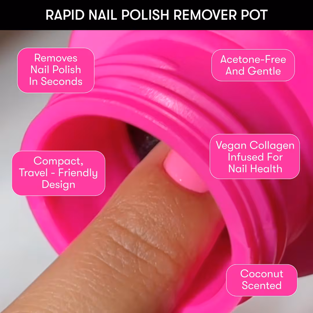 Nails Inc.  Vegan Collagen Fueled Coconut Scented Nail Polish Rapid Remover Pot