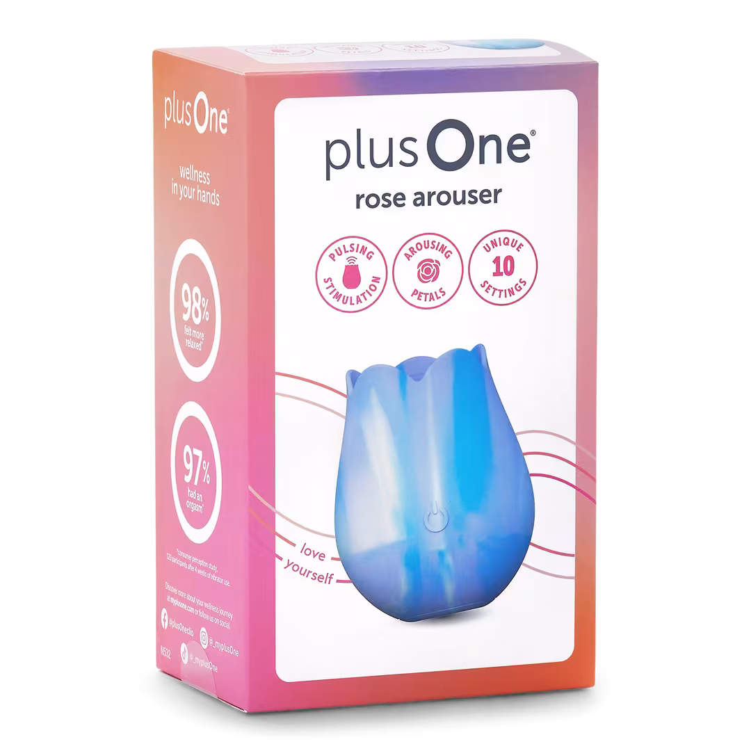 plusOne  Tie Dye Rose Arouser Vibrator
