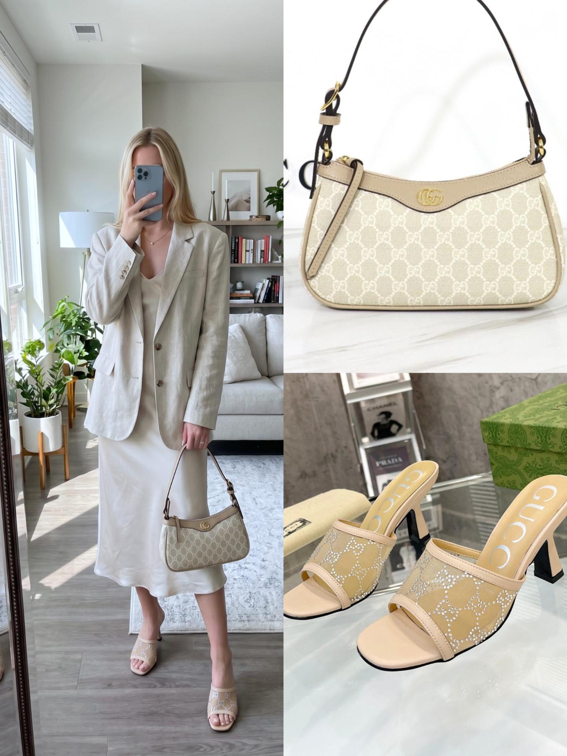 Gucci Shoes & Bag Set