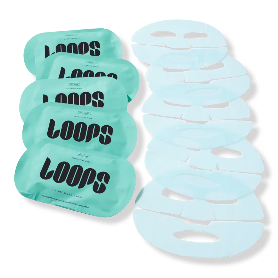 LOOPS  Clean Slate Detoxifying Hydrogel Face Mask Set
