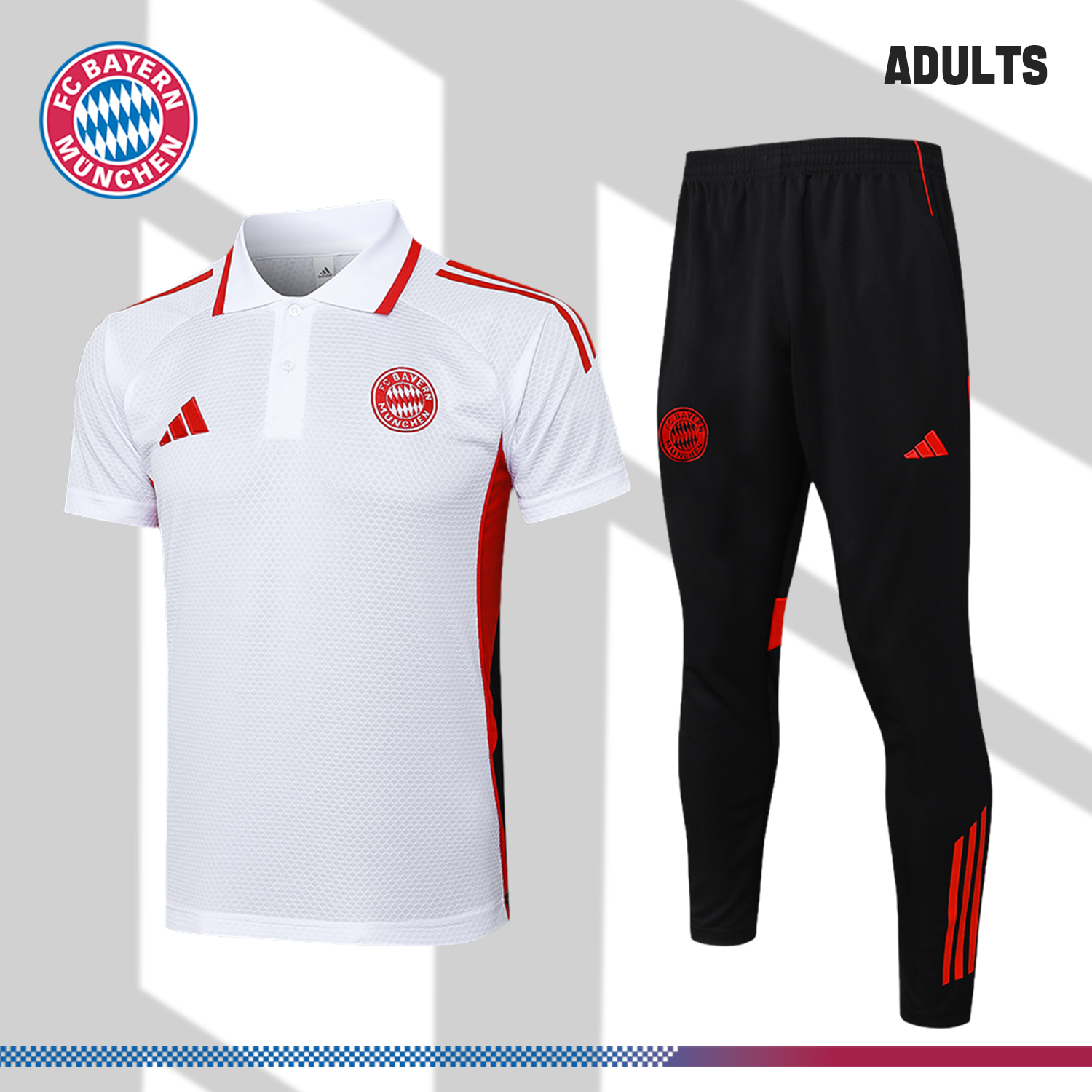 2025/2026 Bayern Munich polo white (adult kit)