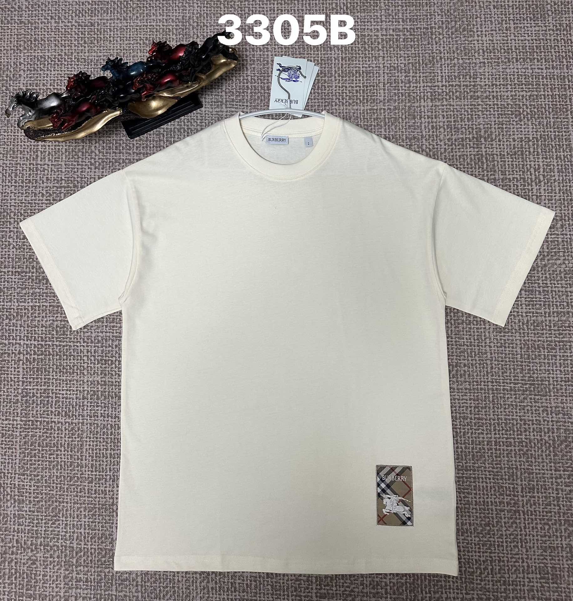 Burberry Vintage Check Patch EKD Logo T-Shirt