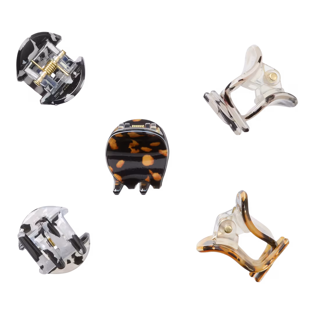 Conair Accessories  Mini Acrylic Claw Clips 5 pk