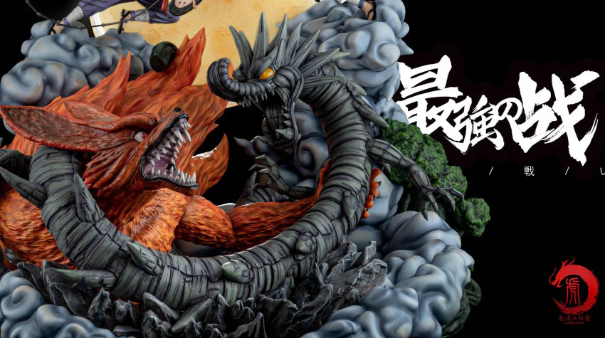 Naruto - LONG HU STUDIO - NARUTO UCHIHA MADARA VS HASHIRAMA SENJU