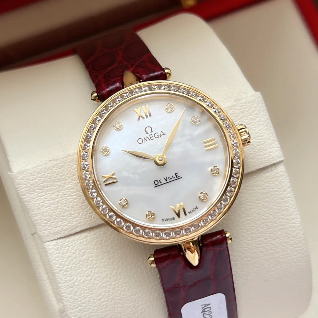 Omega Watch  De Ville 27.4mm Gold Mop Pearl Dial