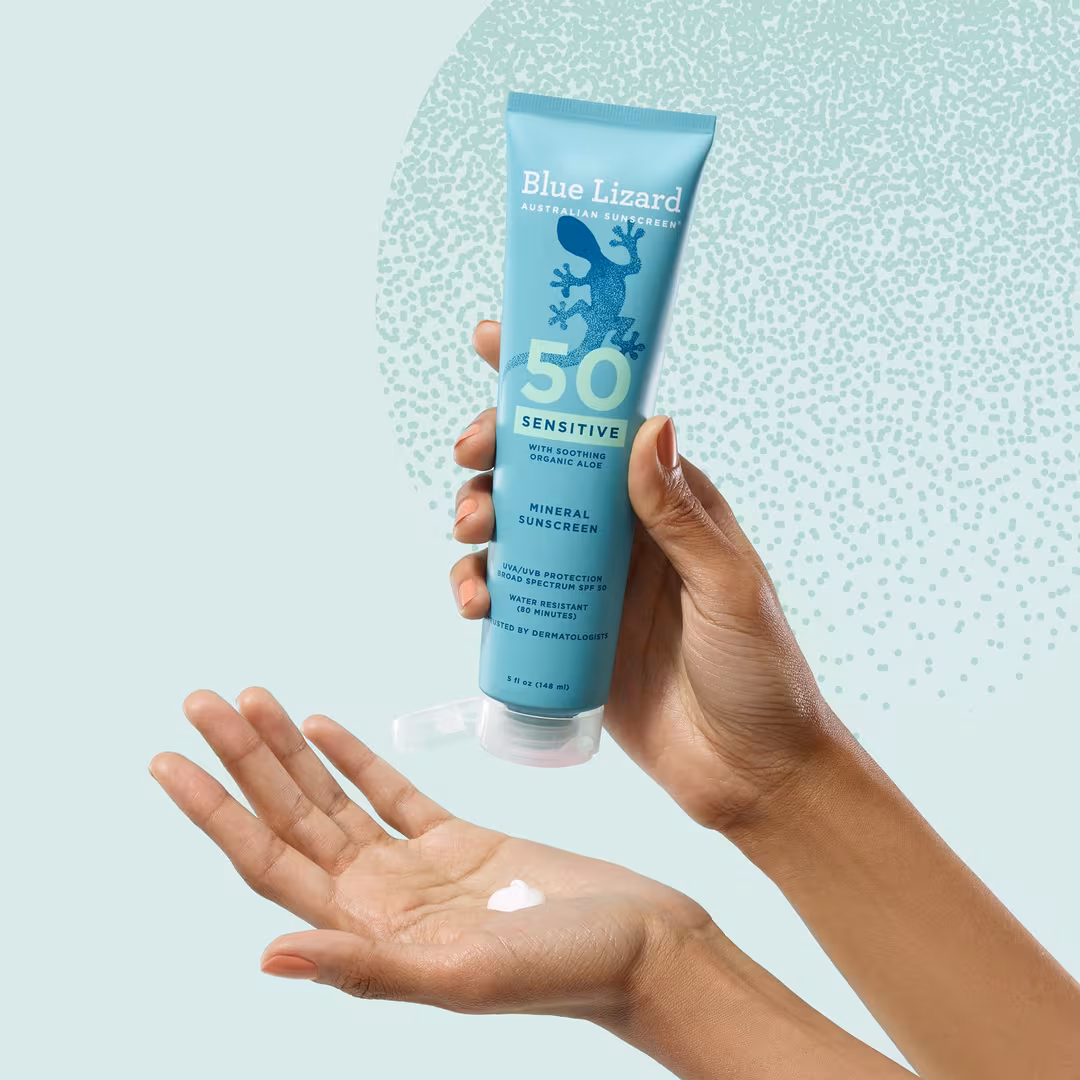 BLUE LIZARD AUSTRALIAN SUNSCREEN  Sensitive Mineral Sunscreen Lotion SPF 50+