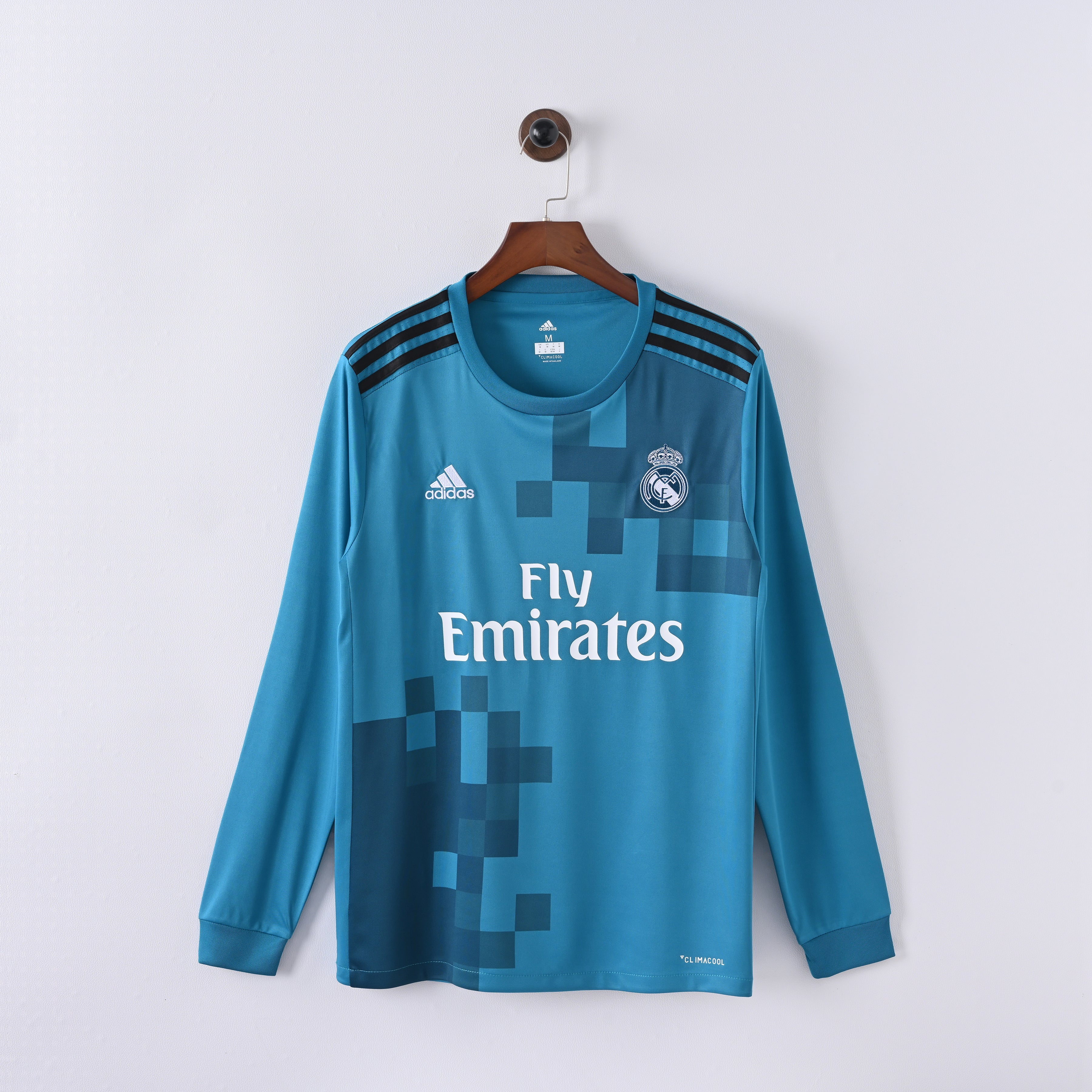 Real Madrid Long Sleeve Retro Vintage Third Jersey Men 2017-2018