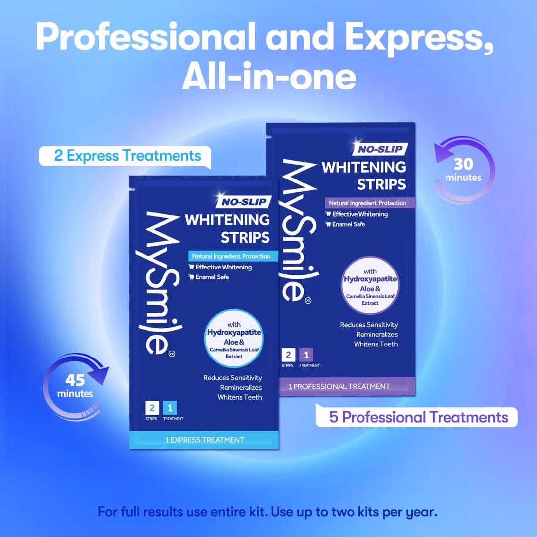 MySmile  No-Slip Hydroxyapatite-Infuse Teeth Whitening Strips
