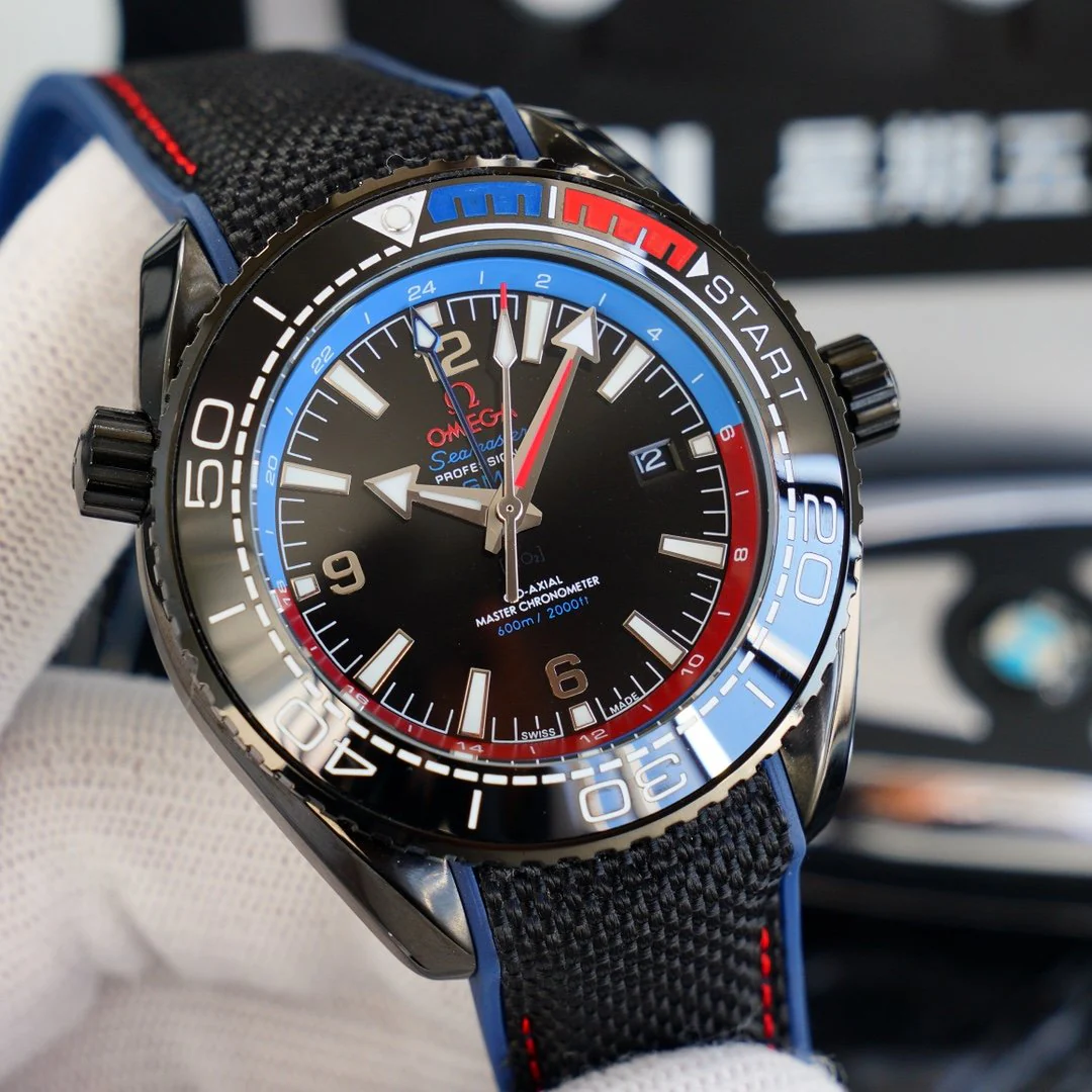 Omega Watch SEAMASTER PLANET OCEAN 600 GMT BLACK CASE
