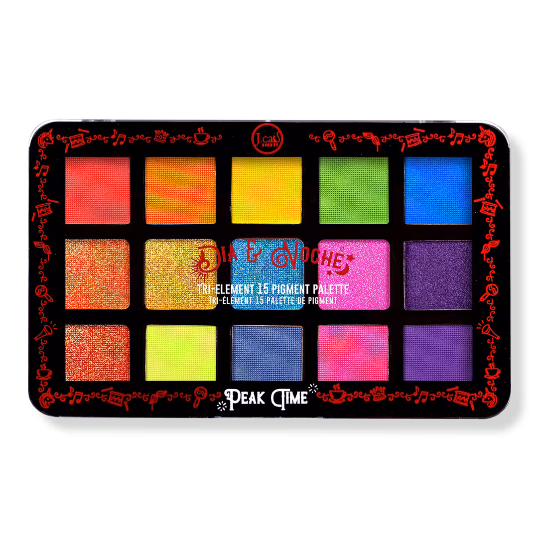 J.Cat Beauty  Dia & Noche Tri-Element 15 Eyeshadow Palette - Peak Time
