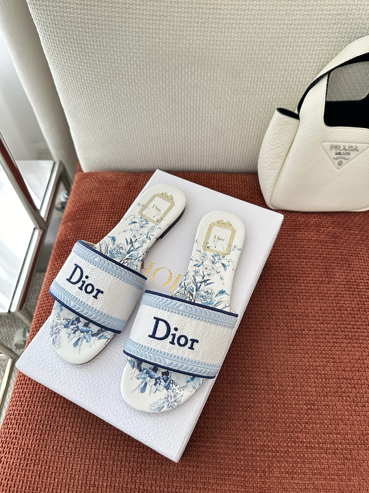 Dior shoes 26ss 𝐃𝐰𝐚𝐲 Flower series cotton embroidery cooler