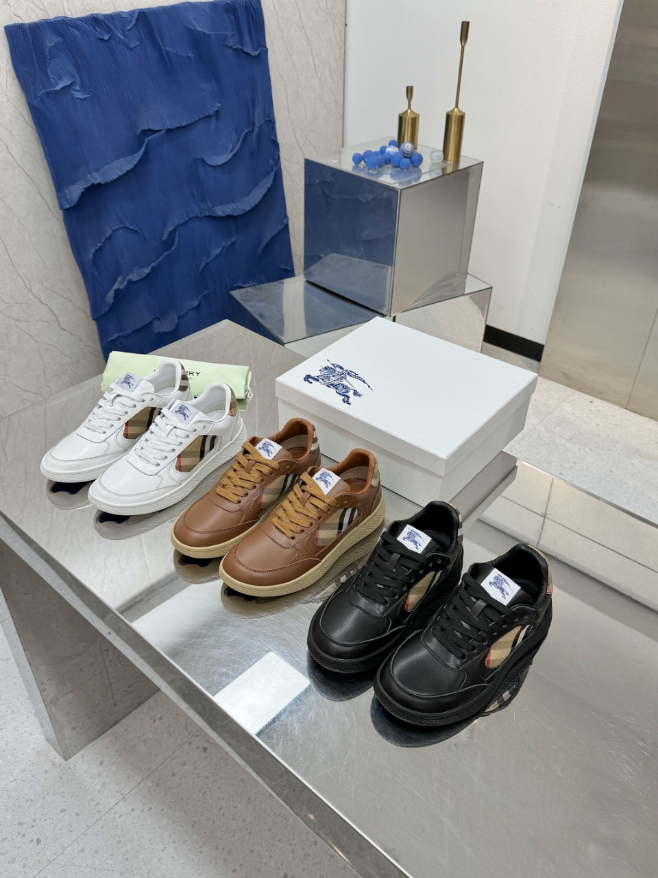 Burberry Terrace Check  Sneakers
