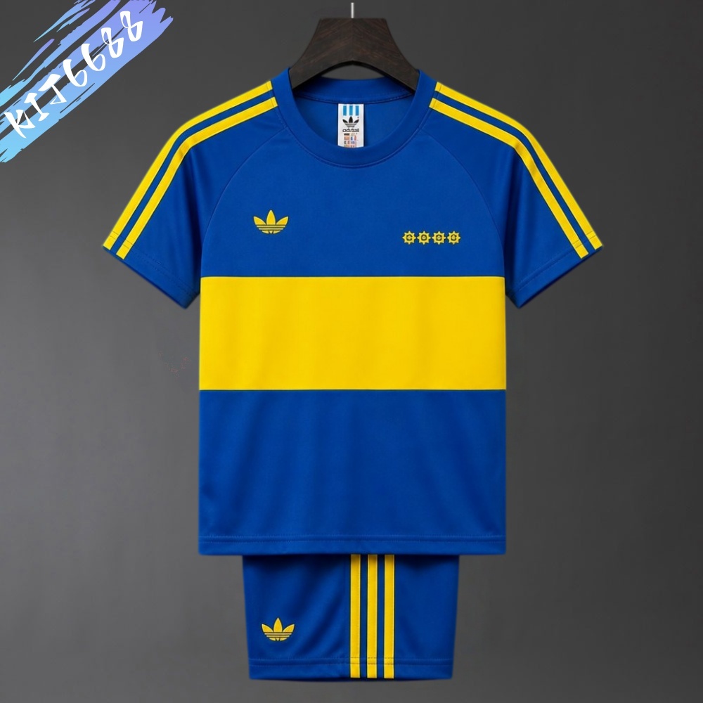 1981 Boca Juniors home Football Shirt (Kids Kit )